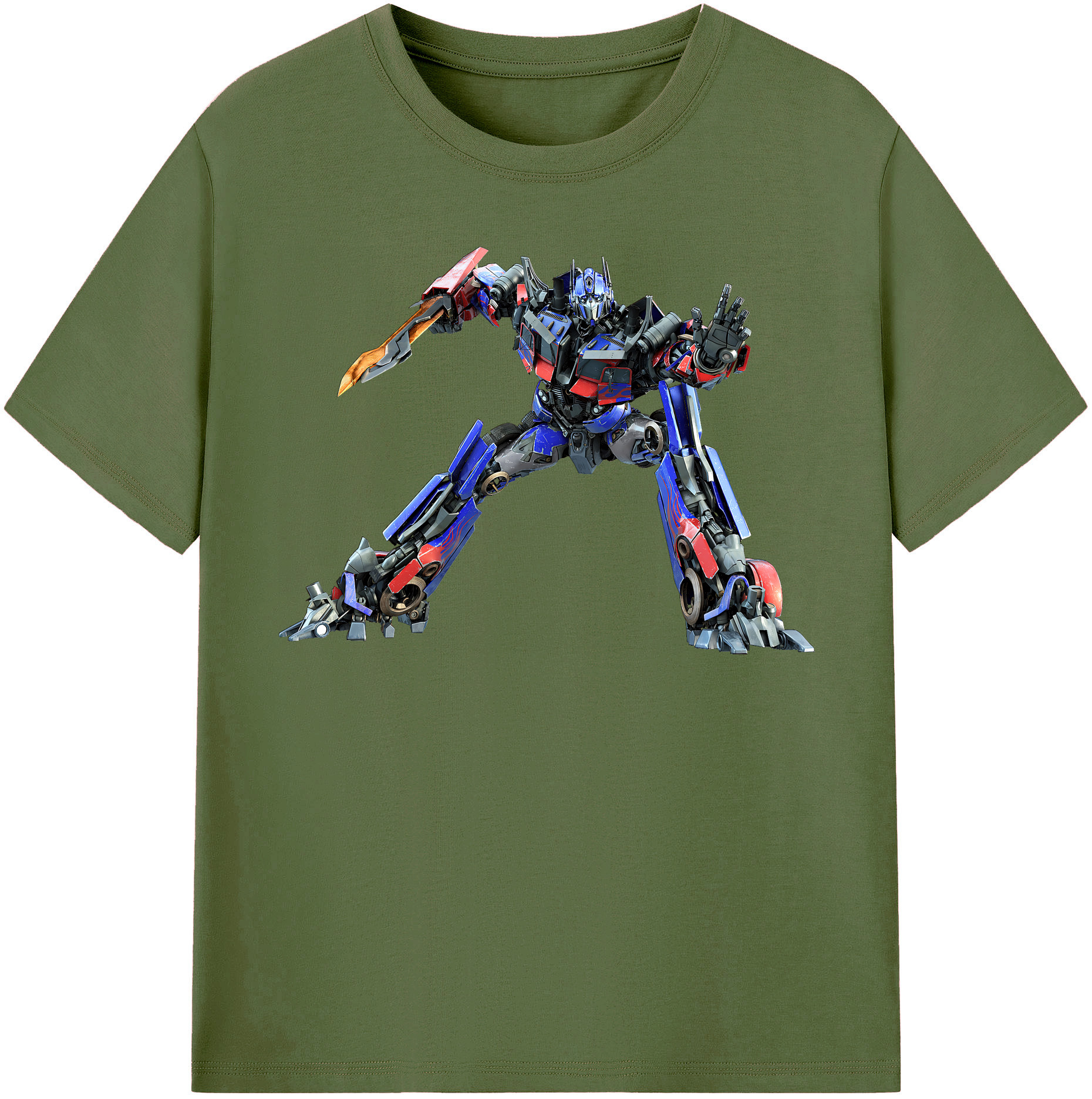 （画像用） Transformers トランスフォーマー 綿100％半袖Tシャツ（フロントプリント）